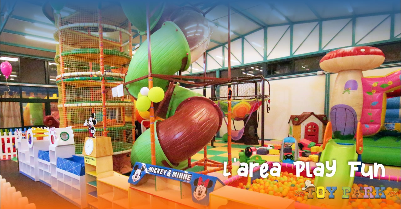 Area Play Fun  Ambienti Toy Park, grande parco divertimenti e sale per  feste di compleanno a Palermo