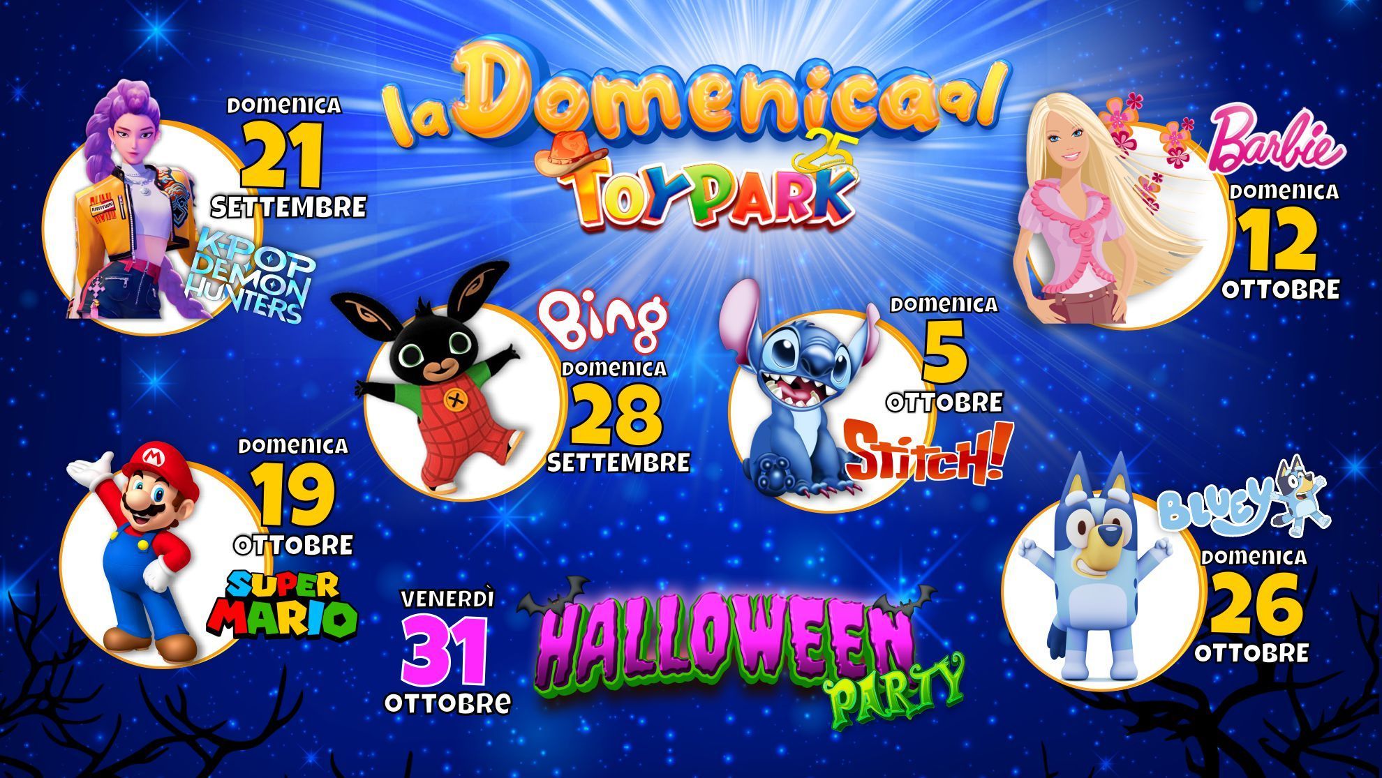 Tornano le domeniche magiche al Toy Park!