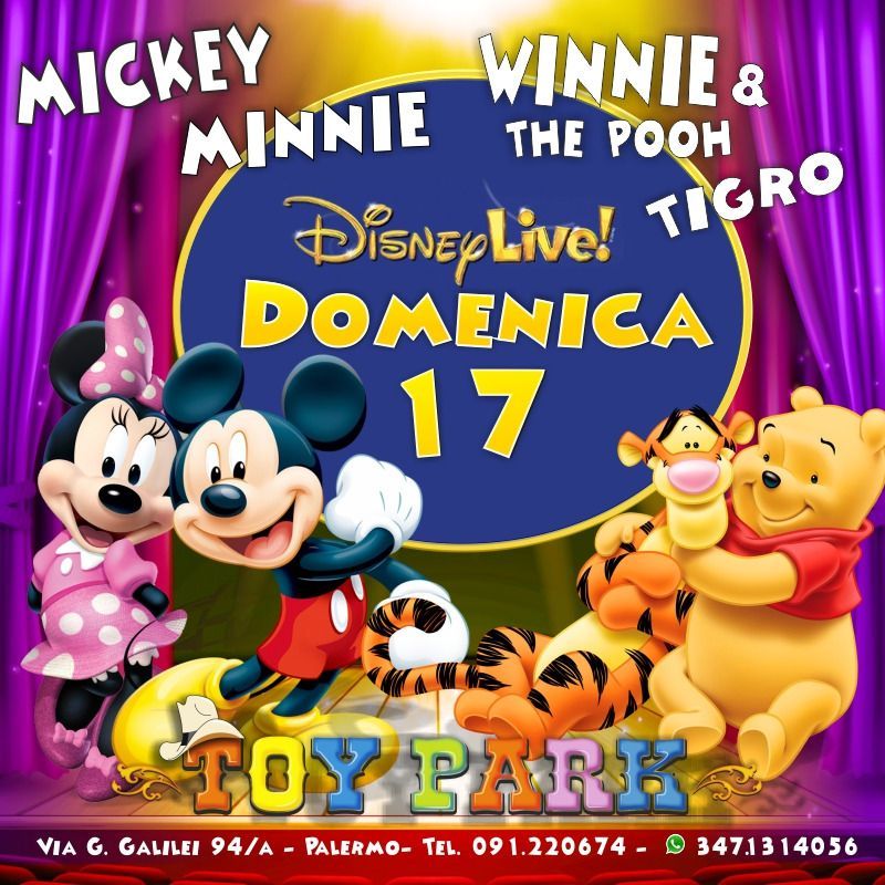 Disney Live, parco divertimenti Toy Park Palermo