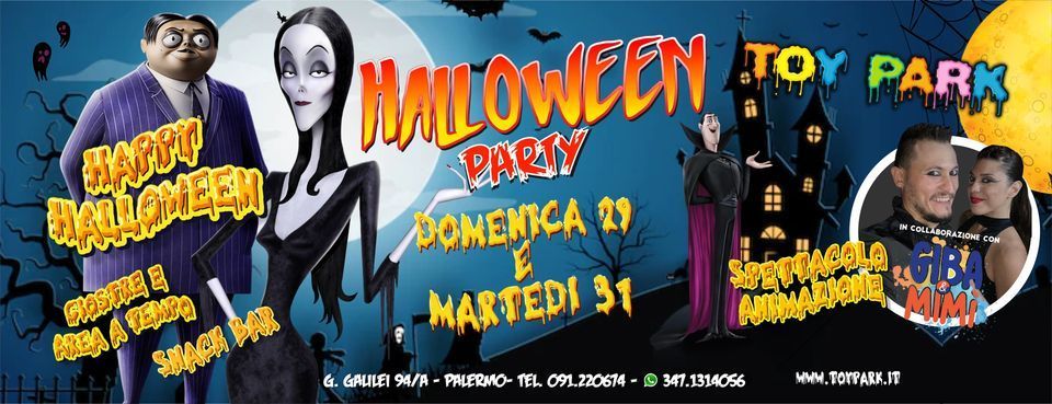 Halloween Party 2023, parco divertimenti Toy Park Palermo
