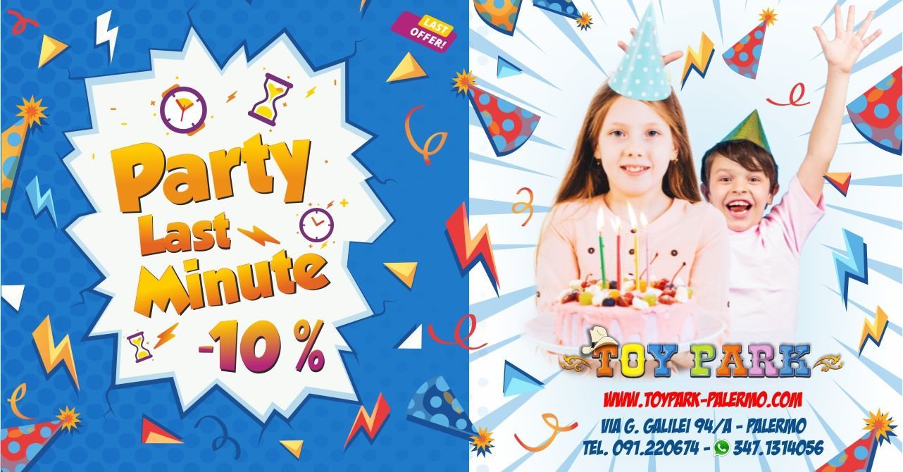 Promozione parco divertimenti Palermo Toy Park: Party Last Minute