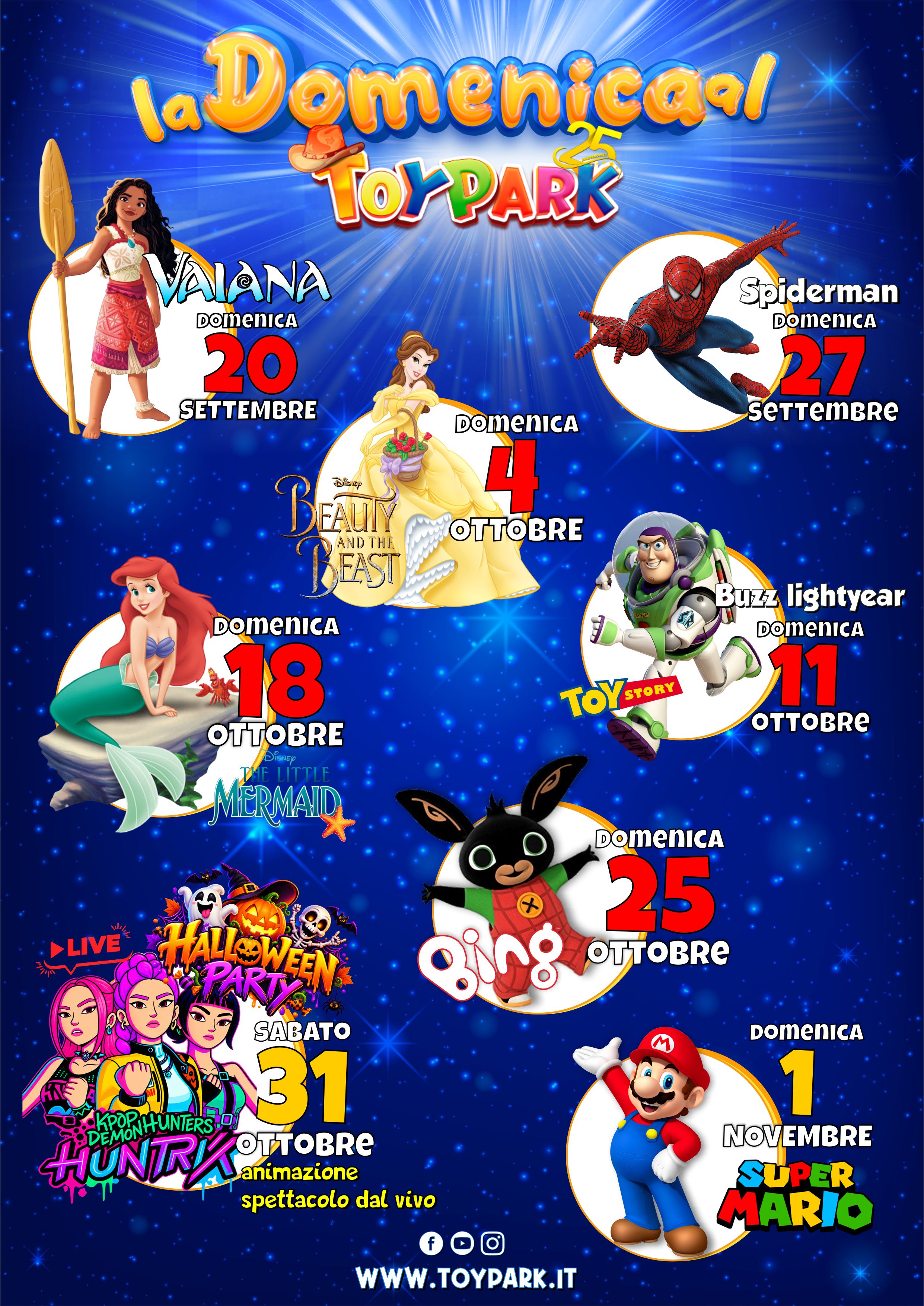 Le Domeniche al Toy Park fino a Novembre