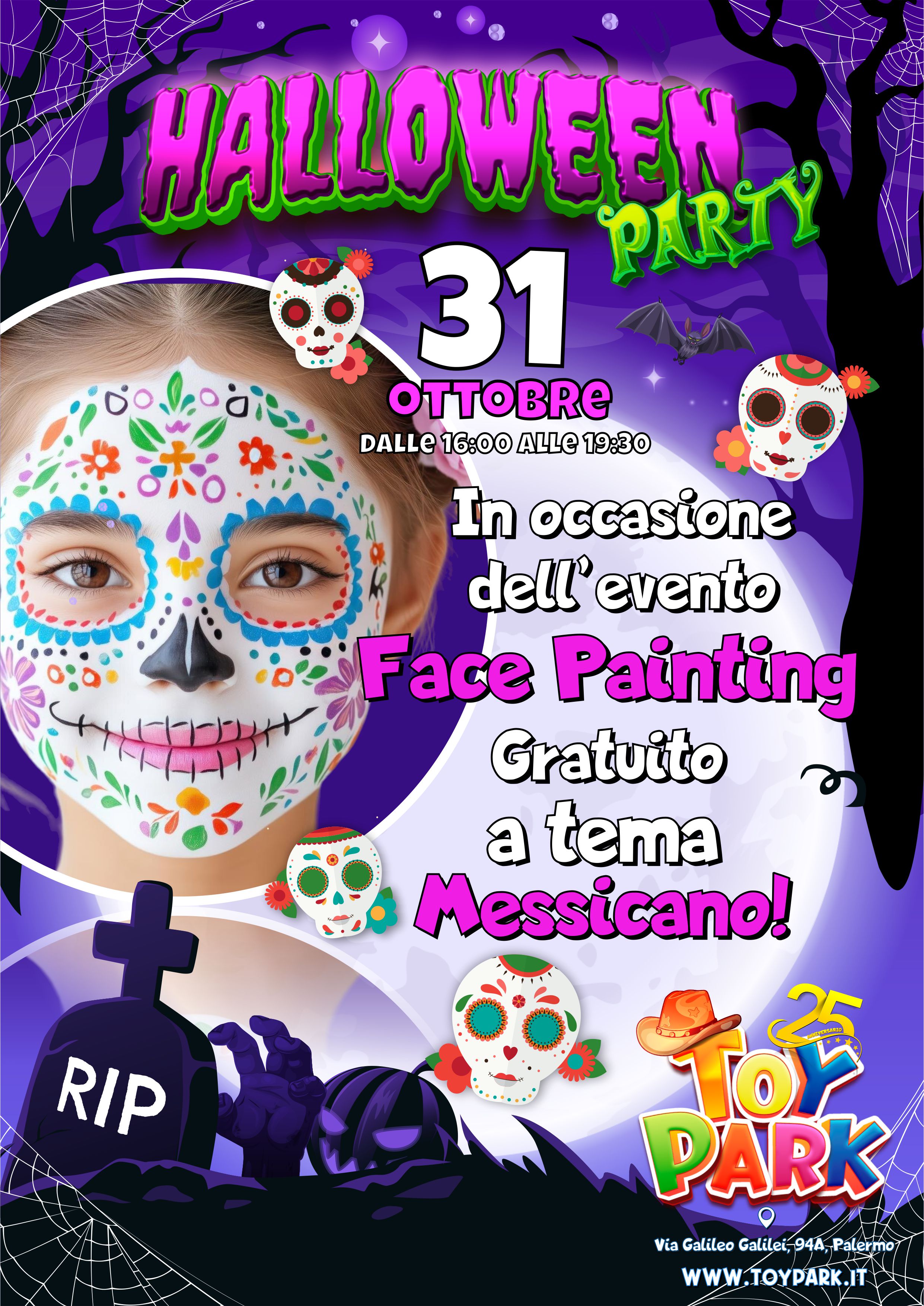 Evento Festa Halloween per bambini a Palermo