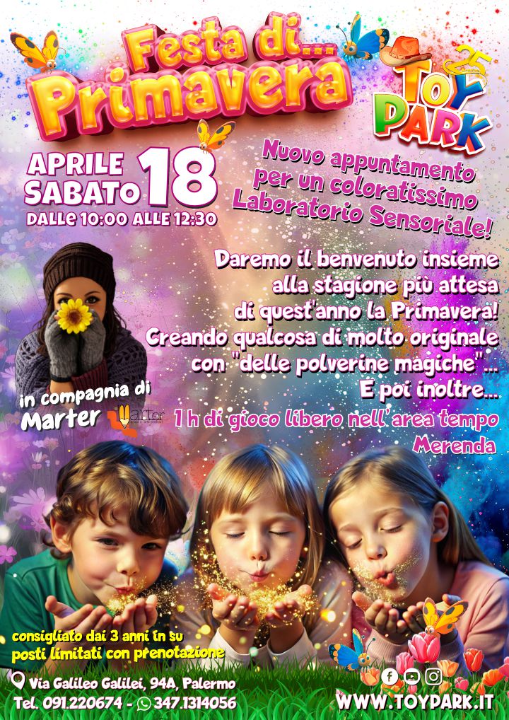Eventi gratuiti per bambini a Palermo Primavera 2026 Eventi per bambini a Palermo Primavera 2026