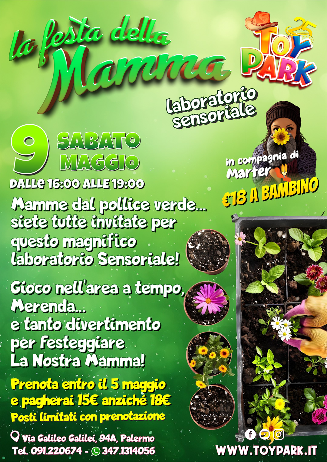Eventi per bambini a Palermo Primavera 2026 Festa della mamma